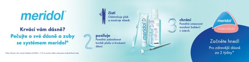 Sleva 20% na značku Meridol na eshopu Pilulka.cz