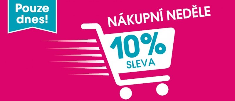 Nákupní neděle s Pinkorblue.cz a 10% slevou