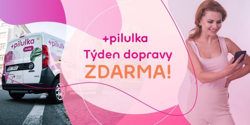 Týden dopravy zdarma na Pilulka.cz