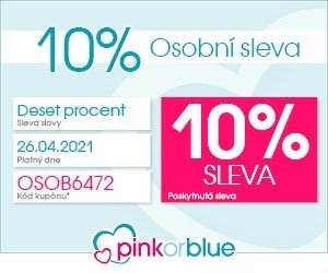 Osobní sleva 10 % na pinkorblue.cz