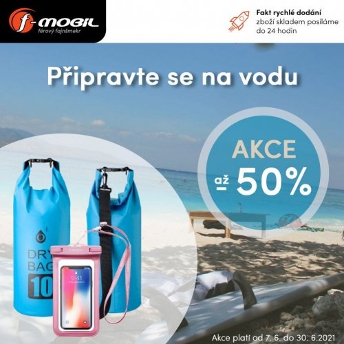 Voděodolná pouzdra a obaly se slevou až 50% na f-mobile.cz