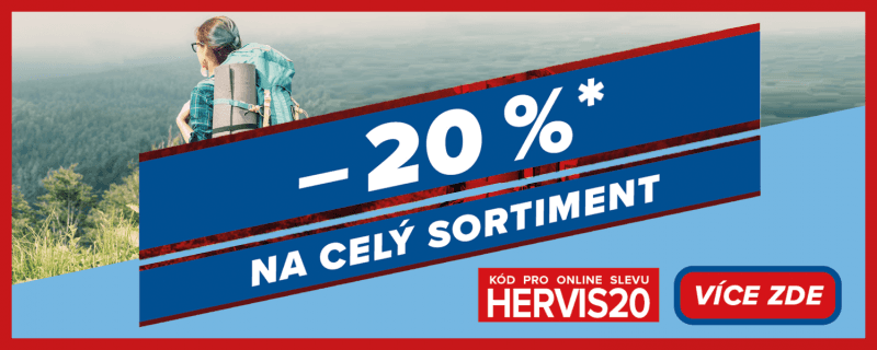Sleva 20 % na online nákup na Hervis.cz