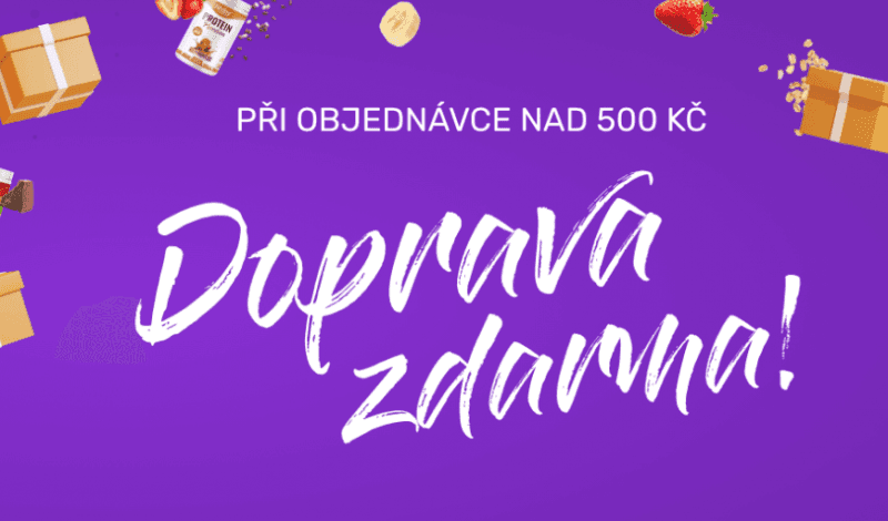 Doprava zdarma při nákupu nad 500 Kč na Fit-day.cz