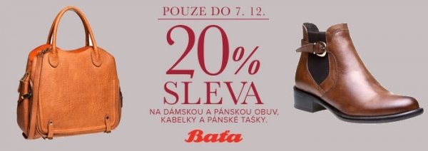 Baťa slevy 20%