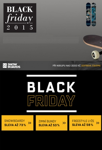 Black friday na Snowboards.cz a Snowbitch.cz