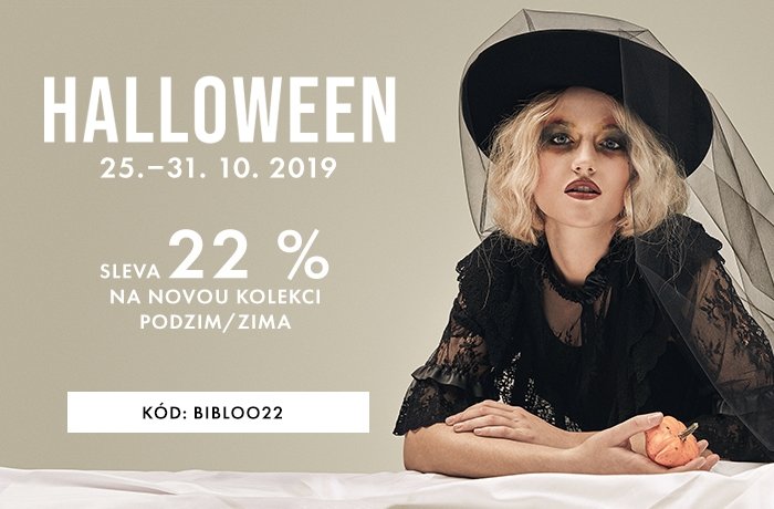 Halloweenské slevy 22% na Bibloo
