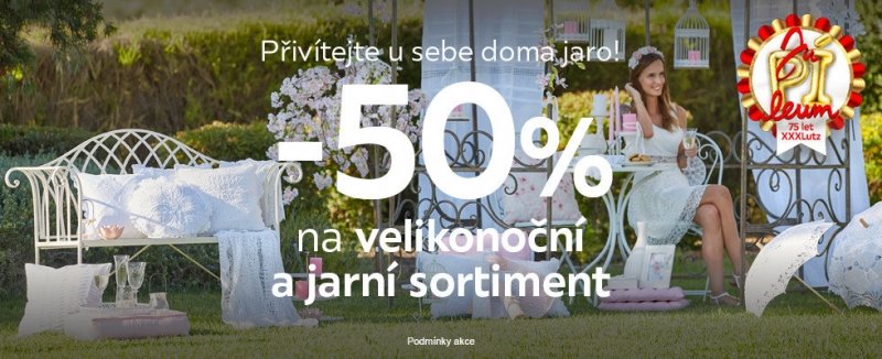 V XXXLutz 25% sleva na zahradní nábytek a slevy na jarní dekorace