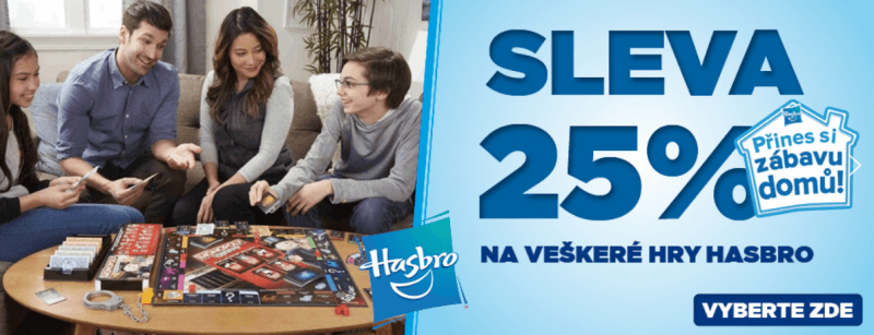Hasbro hry se slevou 25% na Pompo.cz