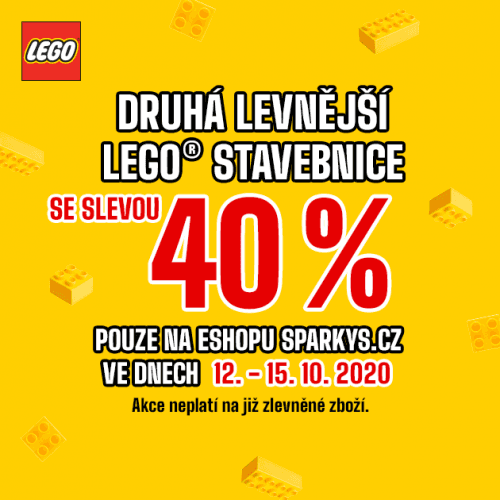 Druhá stavebnice LEGO se slevou 40% v Království hraček Sparkys