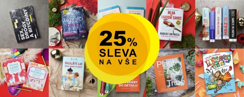 Sleva 25% sleva na knihy, e-knihy a audioknihy na Grada.cz